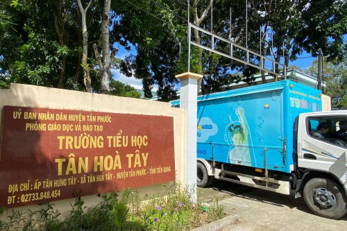  Chuyến xe Thư viện thông minh lưu động tại Trường Tiểu học Tân Hòa Tây