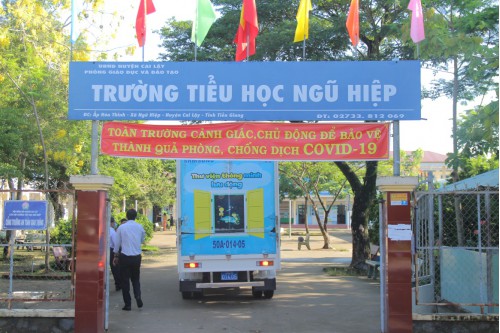 Chuyến xe tri thức tại trường Tiểu học Ngũ Hiệp