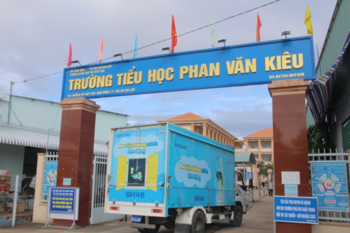 Chuyến xe tri thức tại trường tiểu học Phan Văn Kiêu